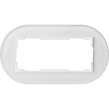 Gira 1002130 afdekraam 2-voudig zonder middenstijl Studio glas wit