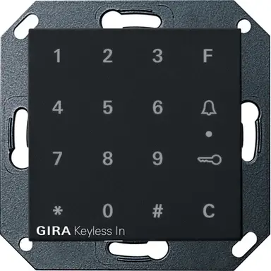 Gira 2605005 keyless in ck Systeem 55 zwart