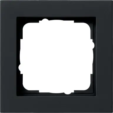 Gira 021109 afdekraam 1-voudig E2 zwart mat