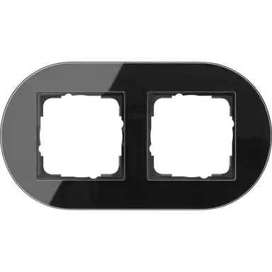 Gira 0212135 Studio afdekraam 2-voudig zwart