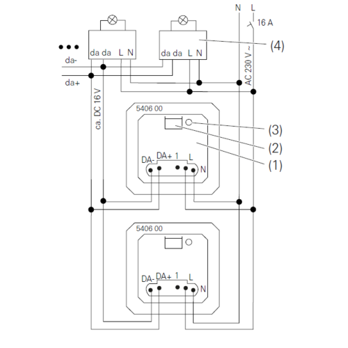 Gira 540600 Systeem 3000 DALI dimmer