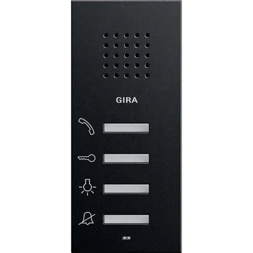 Gira 1250005 huisstation audio opbouw Systeem 55 zwart mat