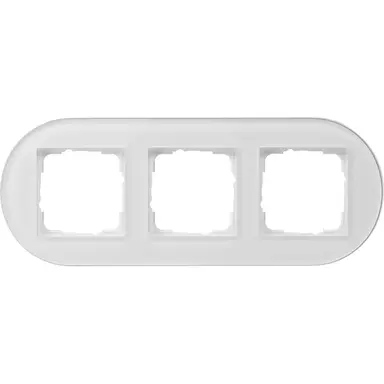 Gira 0213130 Studio afdekraam 3-voudig wit