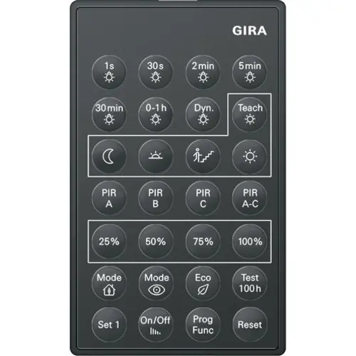 Gira 238200 ir-afstandbed pir 1 acc