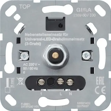 Gira 238900 nevenpost 3-draads voor universeel LED dimmer