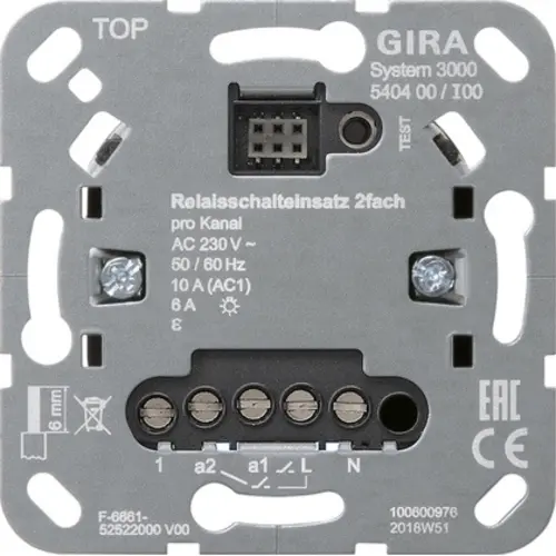 Gira 540400 Systeem 3000 serie relais schakelaar