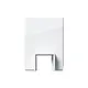 Gira 106903 kabelinvoer adapter voor kanaal 15 x 15 mm Systeem 55 wit glans