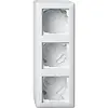 Gira 106303 opbouwbak inclusief afdekraam 3-voudig Standaard 55 wit glans