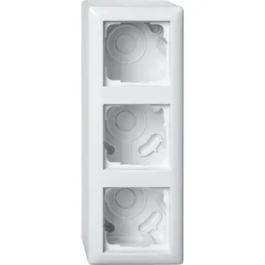 Gira 106303 opbouwbak inclusief afdekraam 3-voudig Standaard 55 wit glans