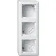Gira 106303 opbouwbak inclusief afdekraam 3-voudig Standaard 55 wit glans