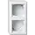 Gira 106203 opbouwbak inclusief afdekraam 2-voudig Standaard 55 wit glans