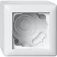 Gira 106103 opbouwbak inclusief afdekraam 1-voudig Standaard 55 wit glans