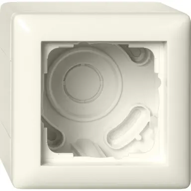 Gira 106101 opbouwbak inclusief afdekraam 1-voudig Standaard 55 creme glans