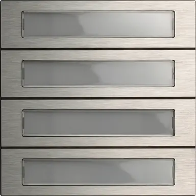 Gira 5534914 belknopmod. 4-v System 106 edelstaal V4A