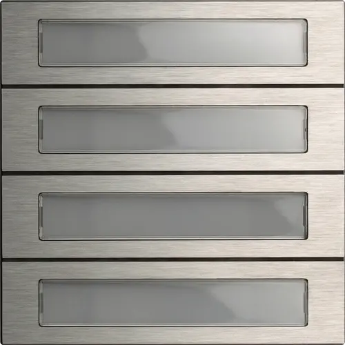 Gira 5534914 belknopmod. 4-v System 106 edelstaal V4A