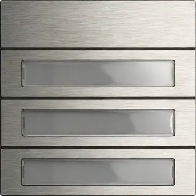 Gira 5533914 belknopmod. 3-v System 106 edelstaal V4A