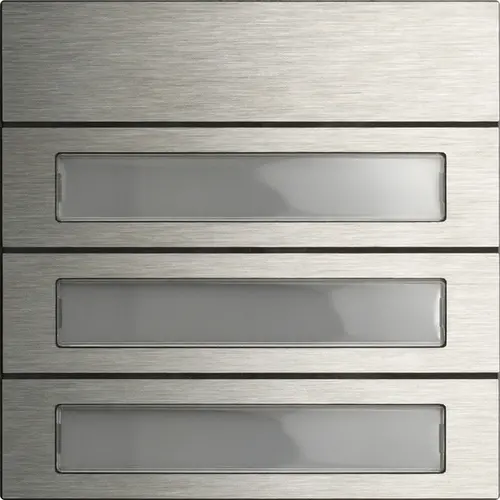 Gira 5533914 belknopmod. 3-v System 106 edelstaal V4A