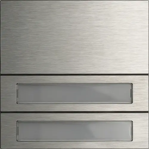 Gira 5532914 belknopmod. 2-v System 106 edelstaal V4A