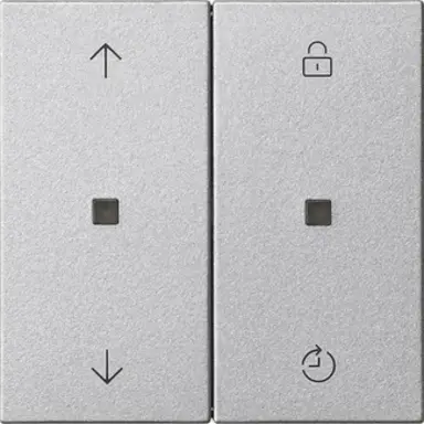 Gira 549226 eNet RF bedieningselement Memory met pijlsymbolen Systeem 55 aluminum