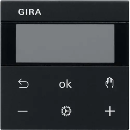 Gira 5393005 Systeem 3000 thermostaatknop Systeem 55 zwart mat