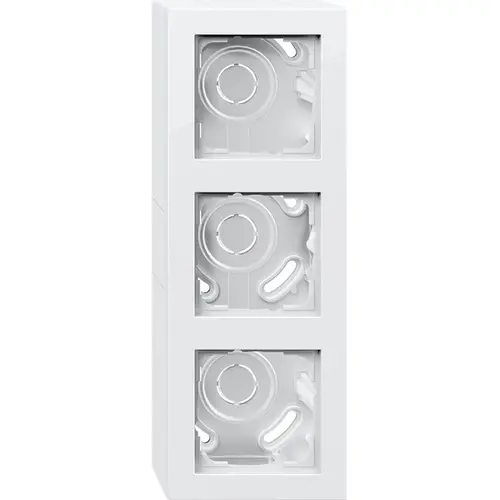 Gira 106329 opbouwbak incl. vast afdekraam 3-voudig E2 wit glans