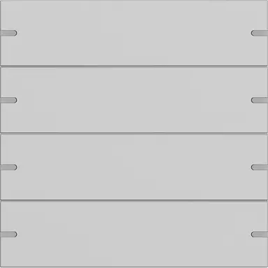 Gira 5024915 wippenset 4-voudig voor tastsensor 4 grijs mat