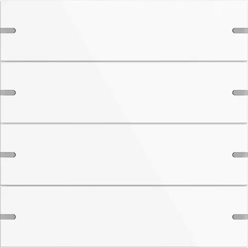 Gira 5024903 wippenset 4-voudig voor tastsensor 4 wit glans