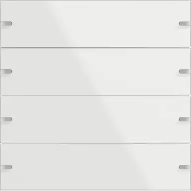 Gira 502412 wippenset 4-voudig voor tastsensor 4 glas wit