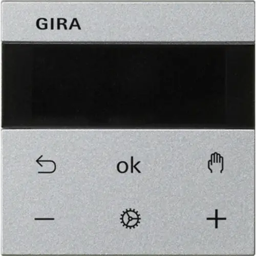 Gira 539426 Systeem 3000 thermostaatknop Bluetooth Systeem 55 aluminium mat