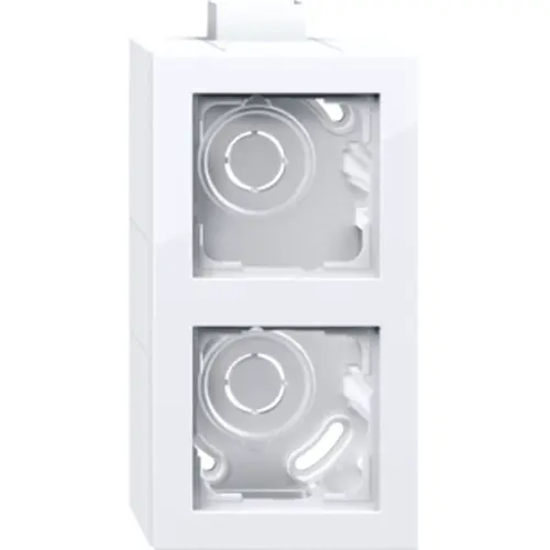 Gira 105229 opbouwbak 2-voudig inclusief afdekraam E2 wit glans