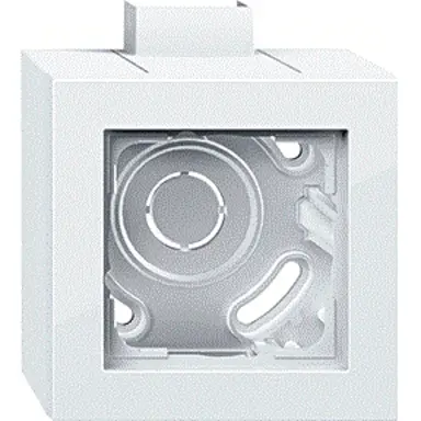 Gira 105129 opbouwbak 1-voudig inclusief afdekraam E2 wit glans