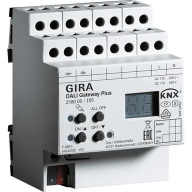 Gira 218000 DALI gateway Plus voor KNX