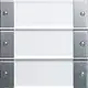 Gira 213326 wippenset drievoudig met tekstkader systeem 55 aluminium