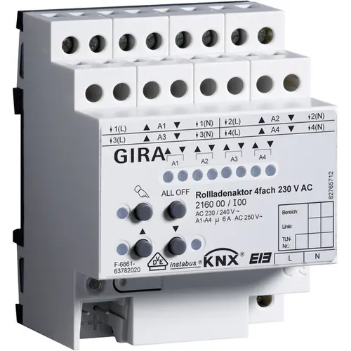 Gira 216000 rolluikaktor dra knx