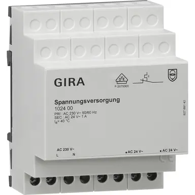 Gira 102400 voeding AC 24V/1A voor weerstation