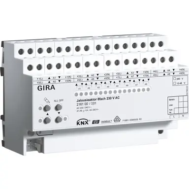 Gira 216100 actor 8v jaloezie dra knx