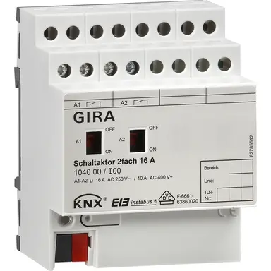 Gira 104000 schakelact 2v 16a dra knx