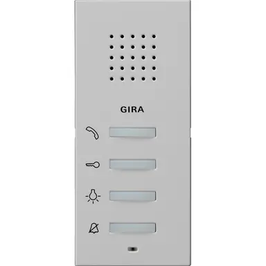 Gira 1250015 huisstation audio opbouw Systeem 55 grijs mat