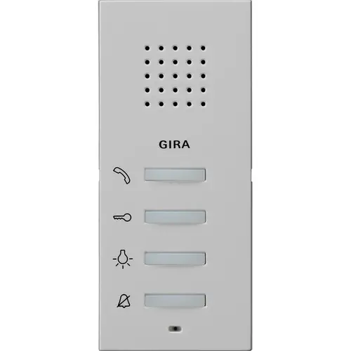 Gira 1250015 huisstation audio opbouw Systeem 55 grijs mat