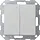 Gira 2860015 drukvlakschakelaar rechtstaand serieschakelaar Systeem 55 grijs mat