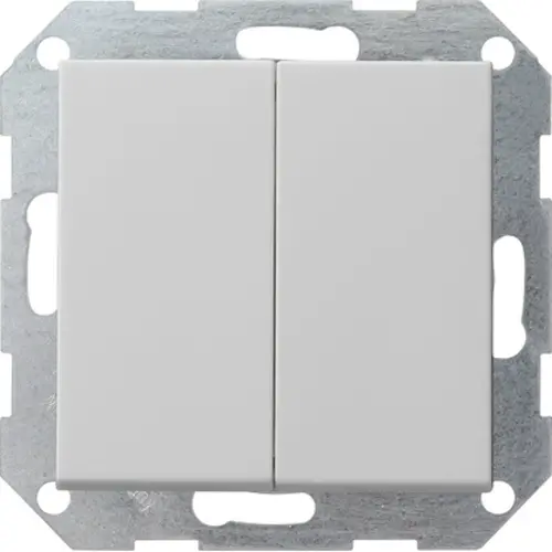 Gira 0128015 drukvlakschakelaar wissel-wisselschakelaar Systeem 55 grijs mat