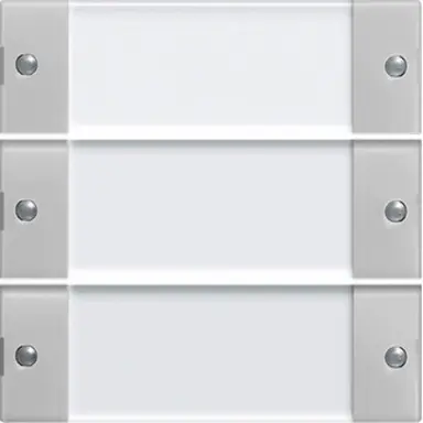 Gira 2133015 wippenset drievoudig met tekstkader systeem 55 grijs mat