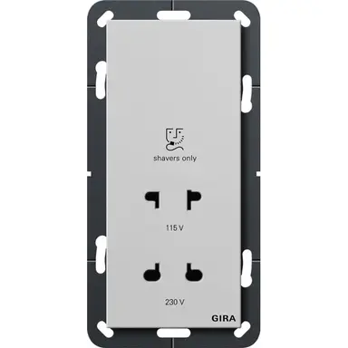 Gira 2820015 scheerwandcontactdoos 115 - 230 V grijs mat