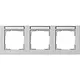 Gira 109337 afdekraam 3-voudig horizontaal tekstkader E2 grijs mat