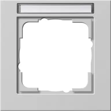 Gira 109137 afdekraam 1-voudig tekstkader E2 grijs mat
