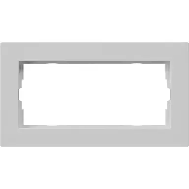 Gira 1002375 afdekraam 2-voudig zonder middenstijl E2 vlak grijs mat