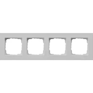 Gira 0214375 afdekraam 4-voudig E2 vlak grijs mat
