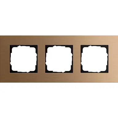 Gira 021338 afdekraam 3-voudig Esprit brons