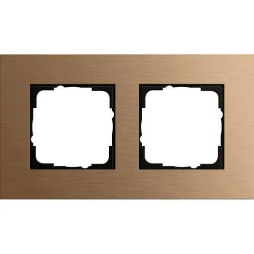 Gira 021238 afdekraam 2-voudig Esprit brons
