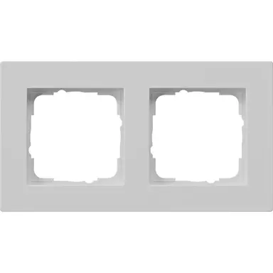 Gira 0212375 afdekraam 2-voudig E2 vlak grijs mat